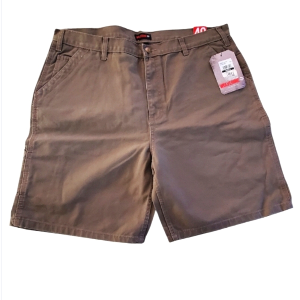 NWT Wolverine Hummer Loop Men's Brown Shorts. Size W40/L9
